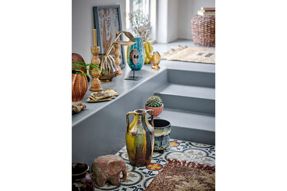 Luxusbetten24 Terra Vida Vase Bunte Terrakotta Bunt