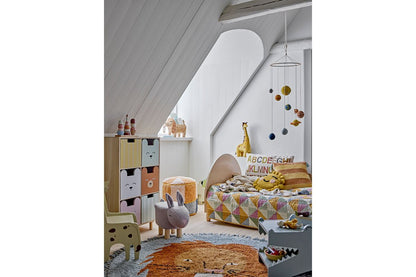 Kinder-Bücherregal „Linus“ mit Schubladen, Buntes Design, Für Kinderzimmer