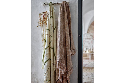 Luxusbetten24 Hena Überwurfdecke aus recycelter Baumwolle 160x130 Braun