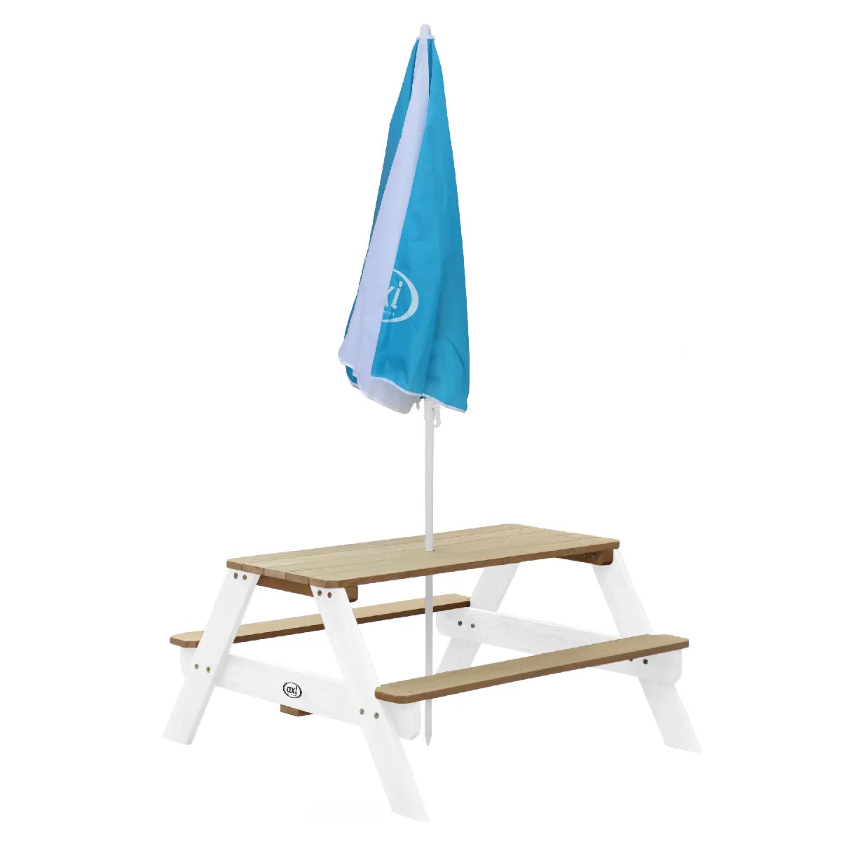 Axi House AXI Parasol Infantil Ø125 cm Azul y Blanco