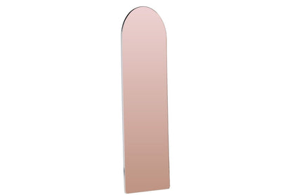 Spiegel Ira Roségold Ovales Design mit Silberrahmen Dekorativ