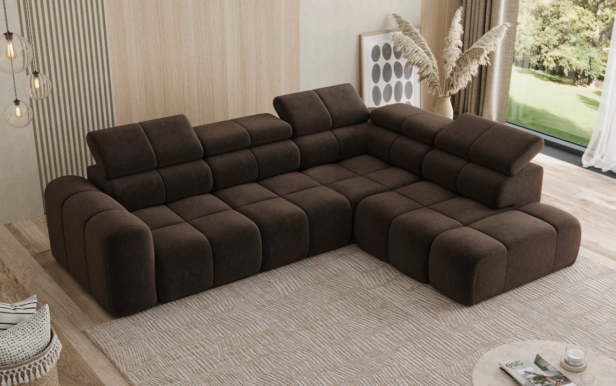 Luxusbetten24 Designer Mia L Maxi Sofa in Chenille
