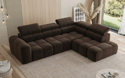 Luxusbetten24 Designer Mia L Maxi Sofa in Chenille