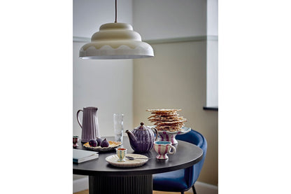 Luxusbetten24 Kora Pendelleuchte Abgerundetes Design Naturton