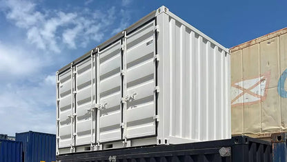 Contenedores Ejido Contenitore Marittimo 15 FT Open Side Bianco Acciaio Inox