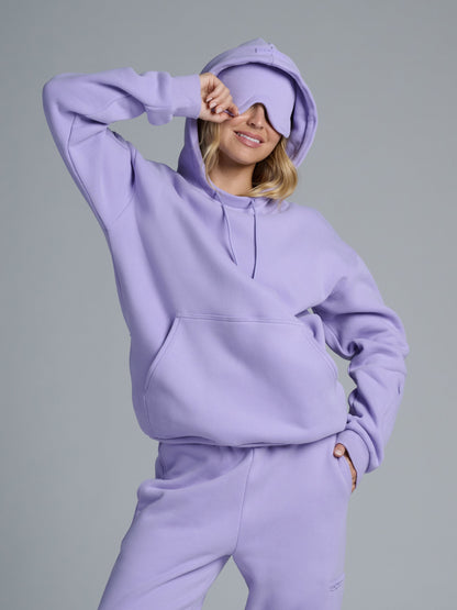 Comfrt Airplane Mode Travel Hoodie mit integrierter Augenmaske