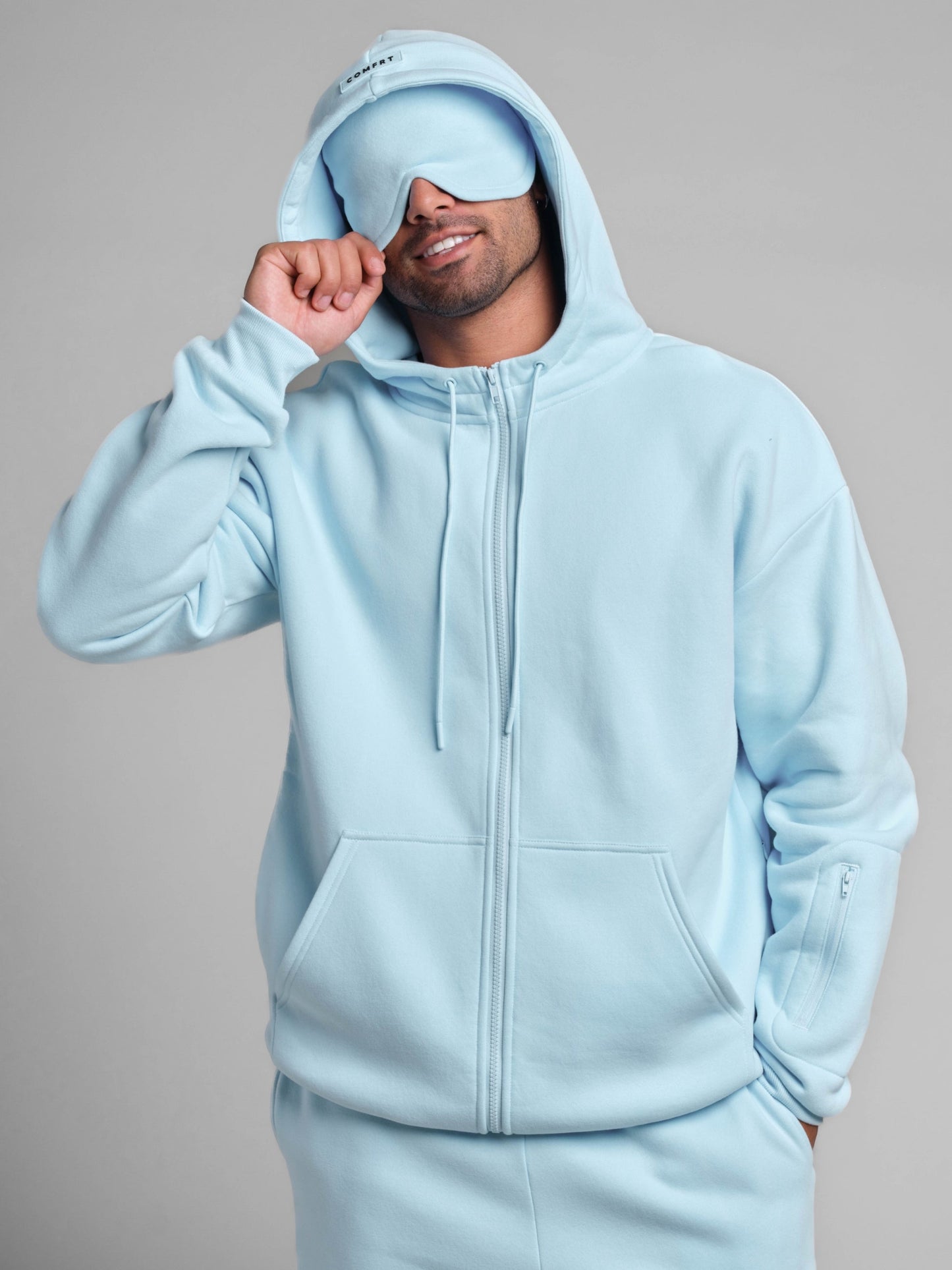 Comfrt Airplane Mode Travel Zip Hoodie