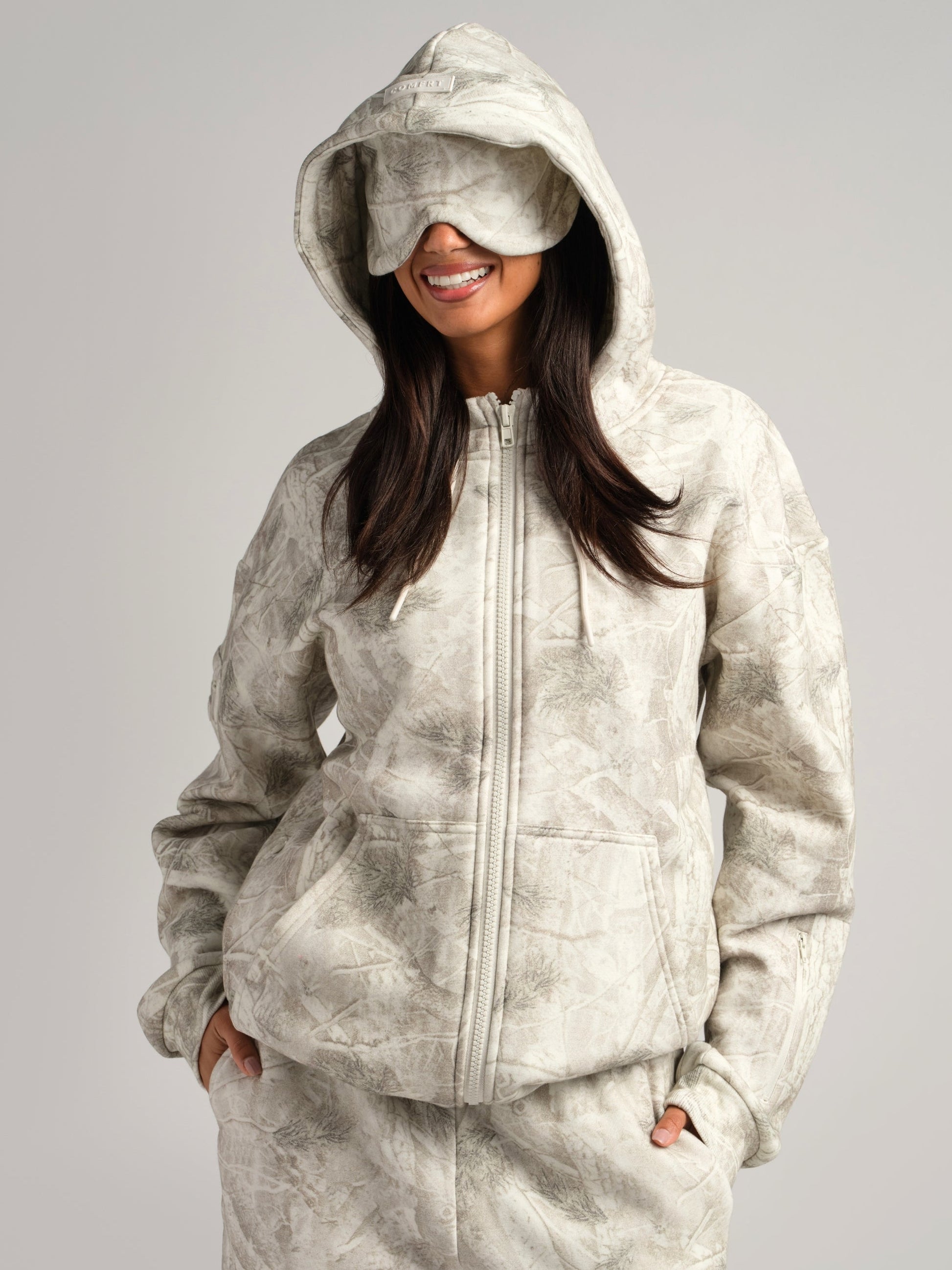 Comfrt Airplane Mode Travel Zip Hoodie
