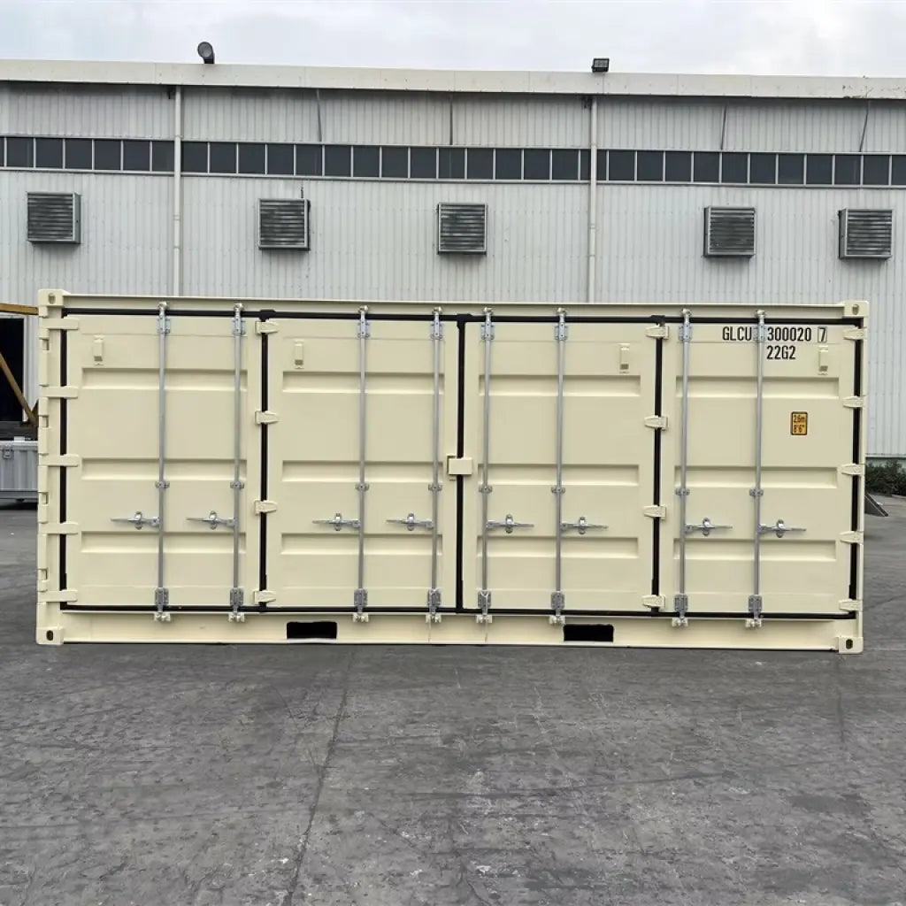 Contenedores Ejido Contenitore Marittimo 20 Piedi Open Side Beige