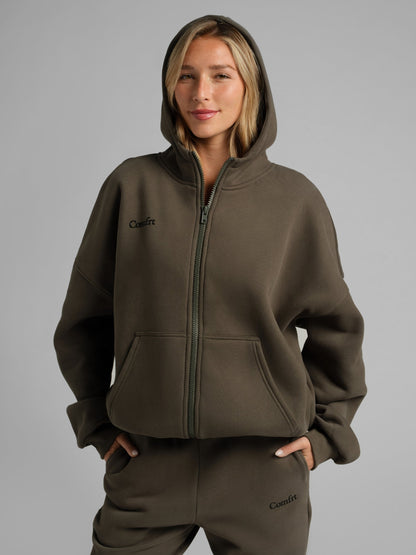 Comfrt Cloud Zip Oversized Hoodie