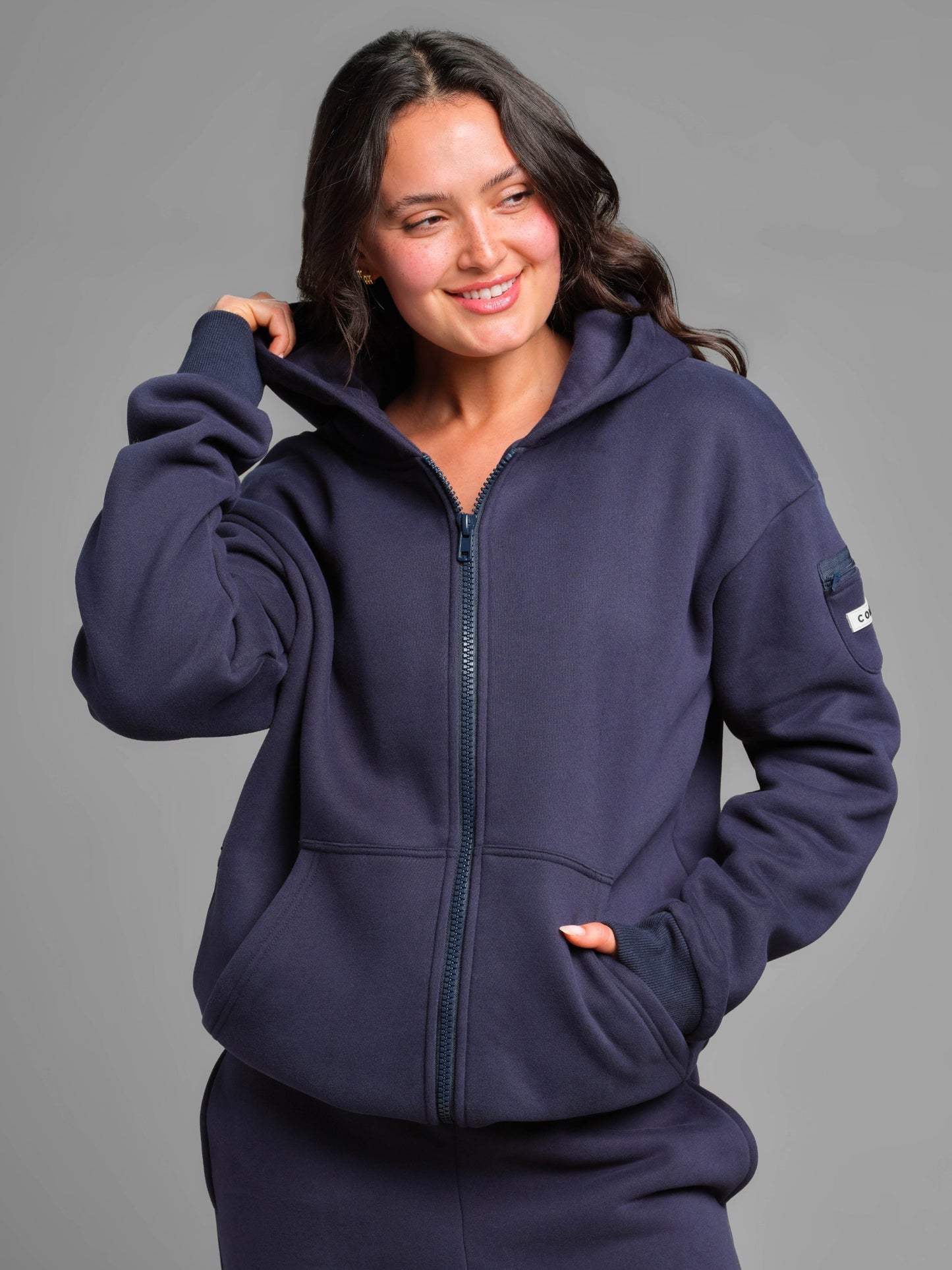 Comfrt Travel Essentials Zip Hoodie