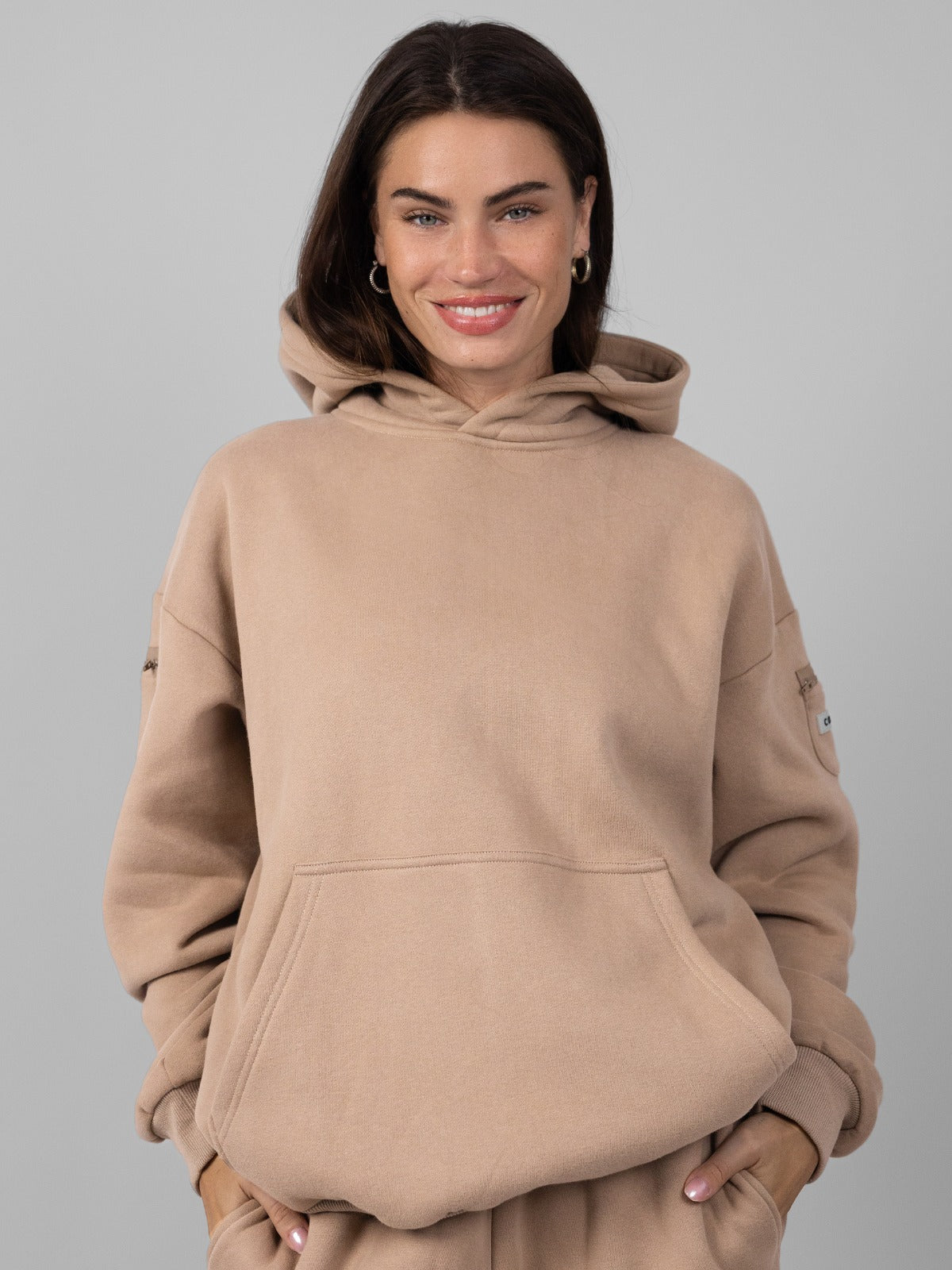 Comfrt Travel Essentials Hoodie Superweich Baumwollmischung Oversized Moss