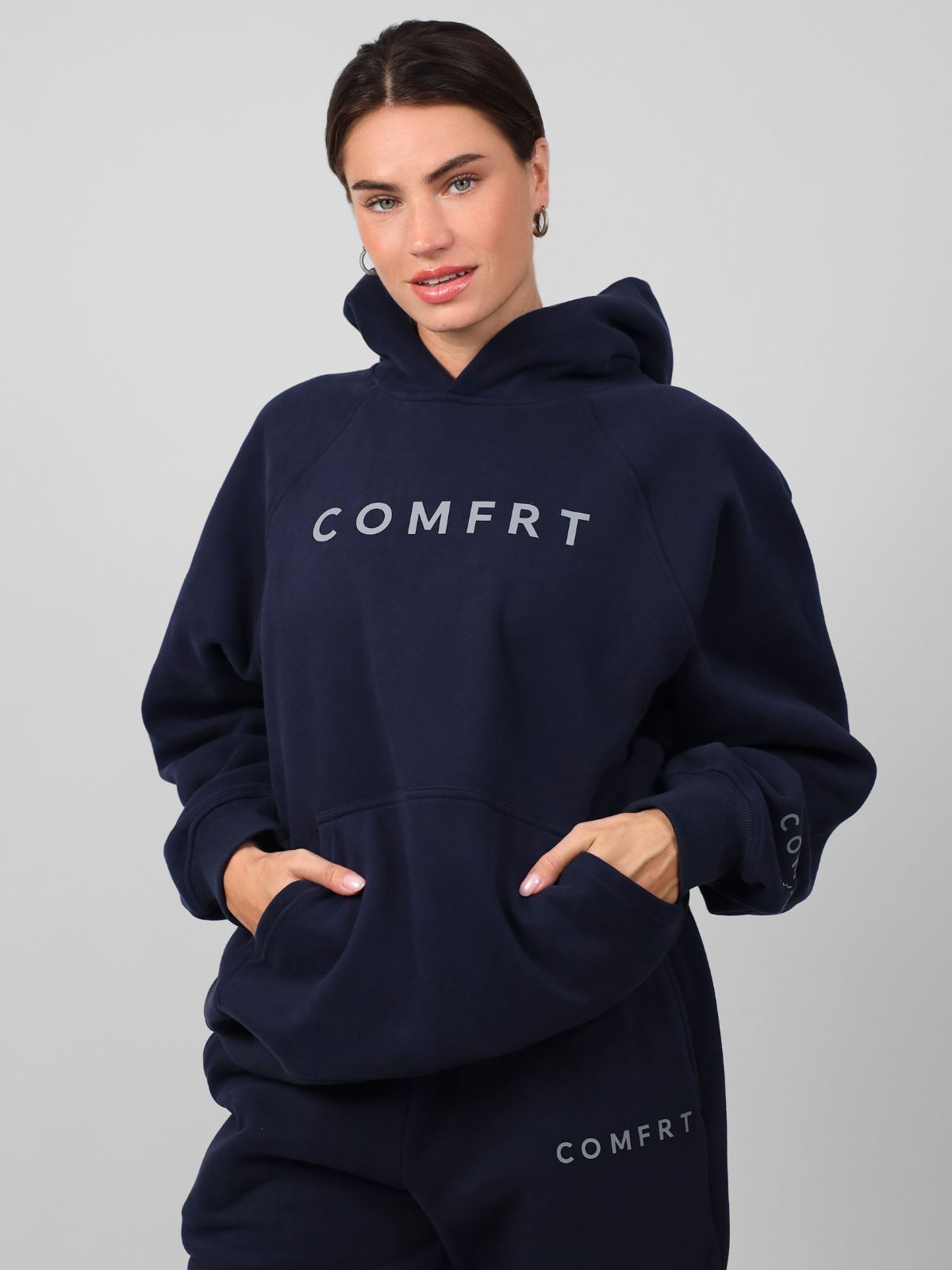 Comfrt Tranquil Hoodie Unisex Gewichtet Oversized Entspannend Komfort