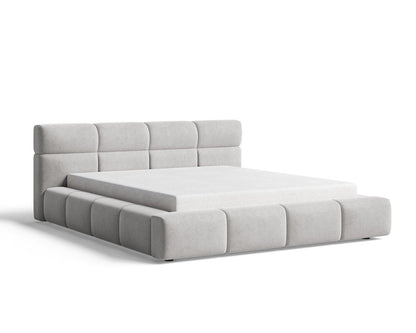 Designer Polsterbett Lora Samt mit Stauraum