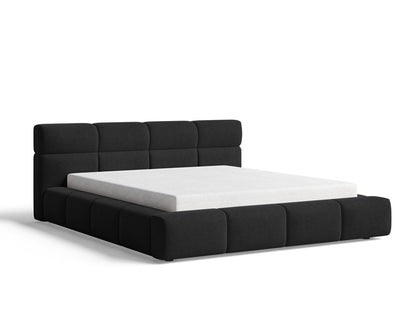 Designer Polsterbett Lora Samt mit Stauraum