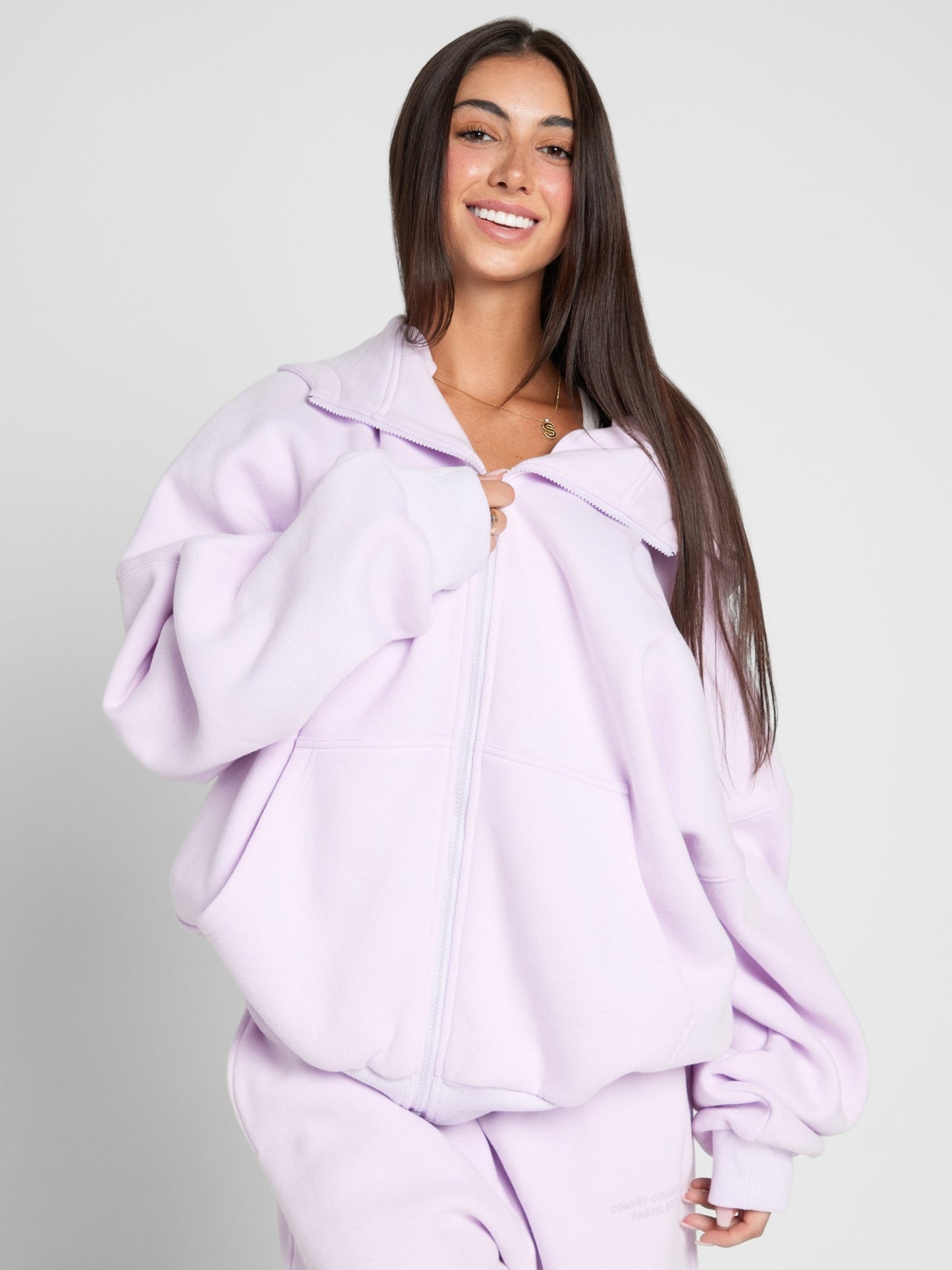 Comfrt Pastel Zip Hoodie CloudTouch Fleece