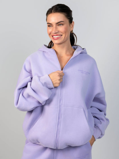 Comfrt Pastel Zip Hoodie CloudTouch Fleece