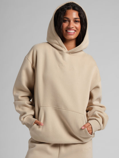 Signature Unisex Hoodie CloudTouch Heavyweight Oversized Soft Kängurutasche