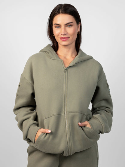 Comfrt Travel Essentials Zip Hoodie