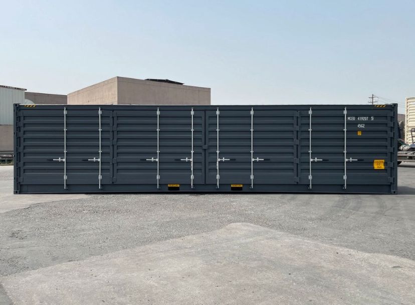 ContenitoreMarittimo 40 Piedi Lato Aperto Grigio Nuovo