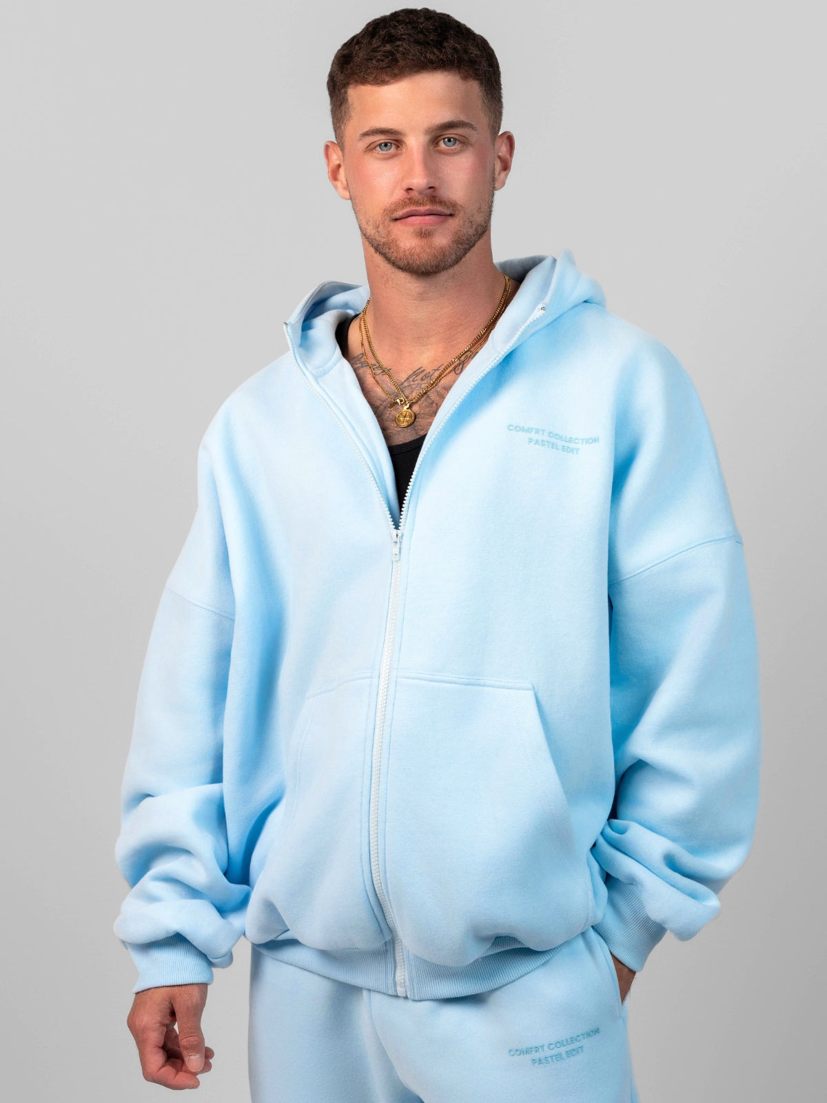 Comfrt Pastel Zip Hoodie CloudTouch Fleece