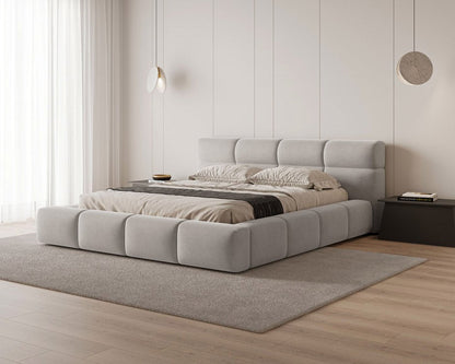 Designer Polsterbett Lora Samt mit Stauraum
