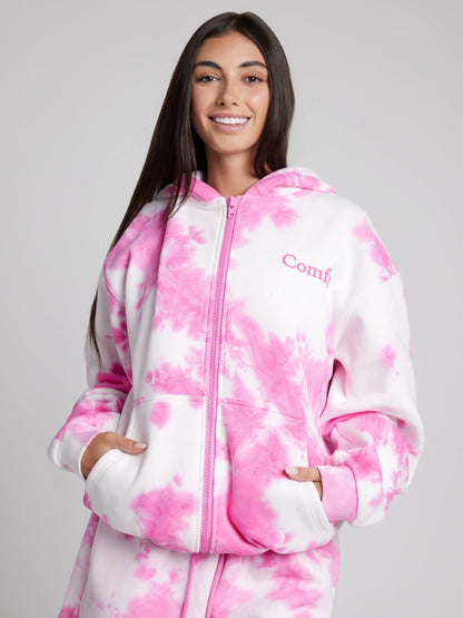 Comfrt Minimalist Zip Hoodie Unisex Oversized CloudTouch Fleece