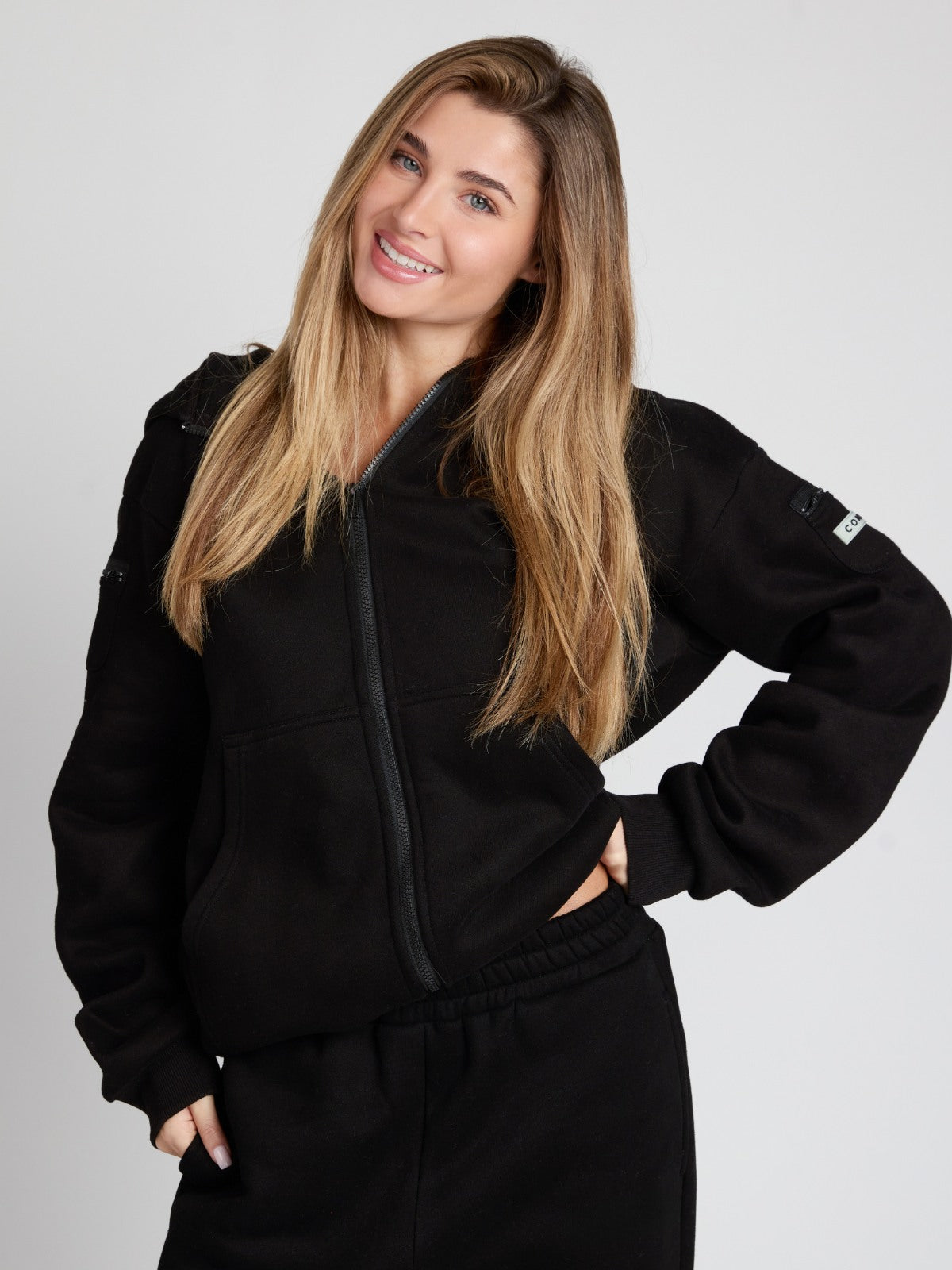 Comfrt Travel Essentials Zip Hoodie