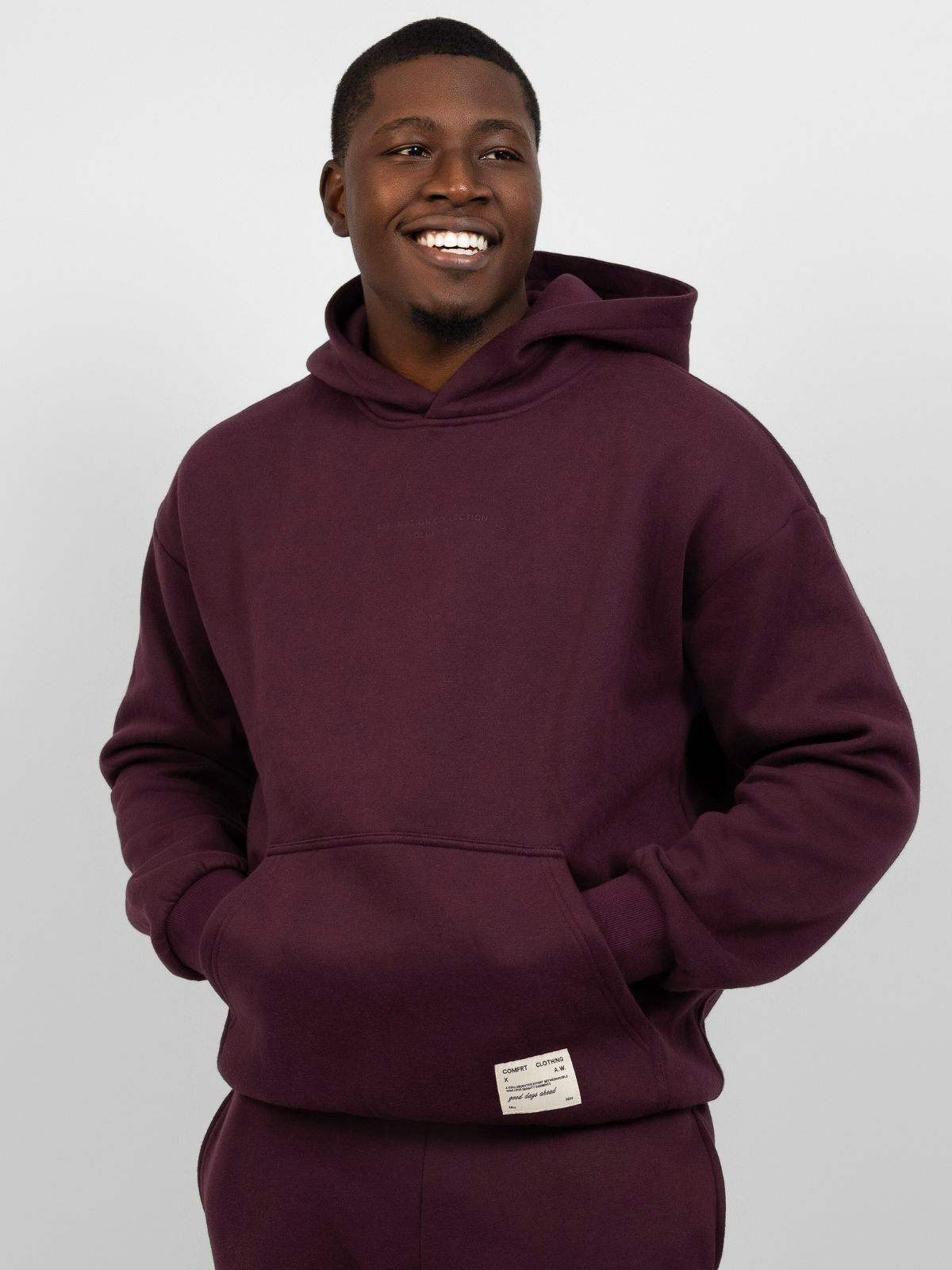 Comfrt Kapuzenpullover Oversized Passform Superweicher Baumwollmix Unisex Stil