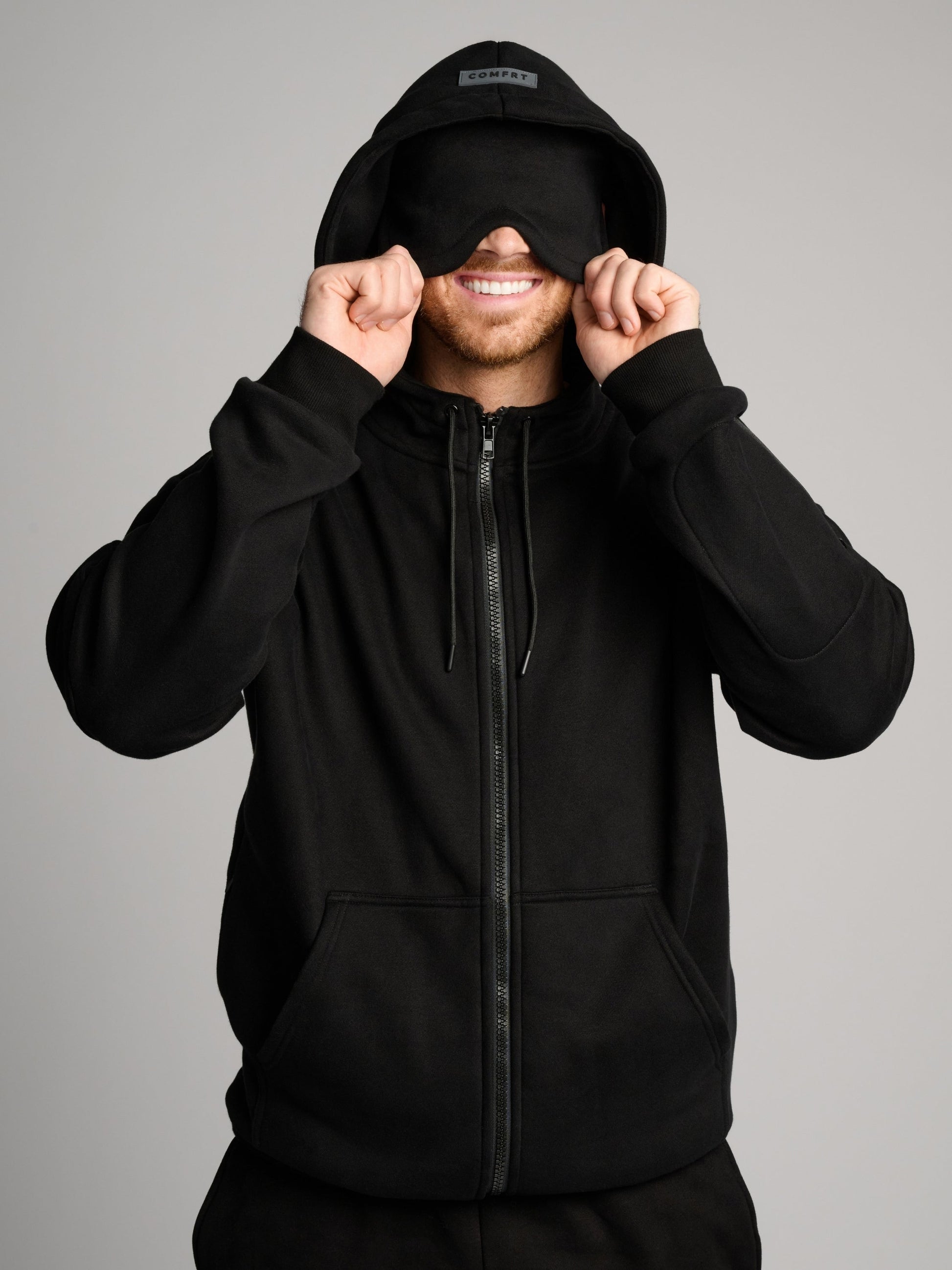 Comfrt Airplane Mode Travel Zip Hoodie Vollreißverschluss