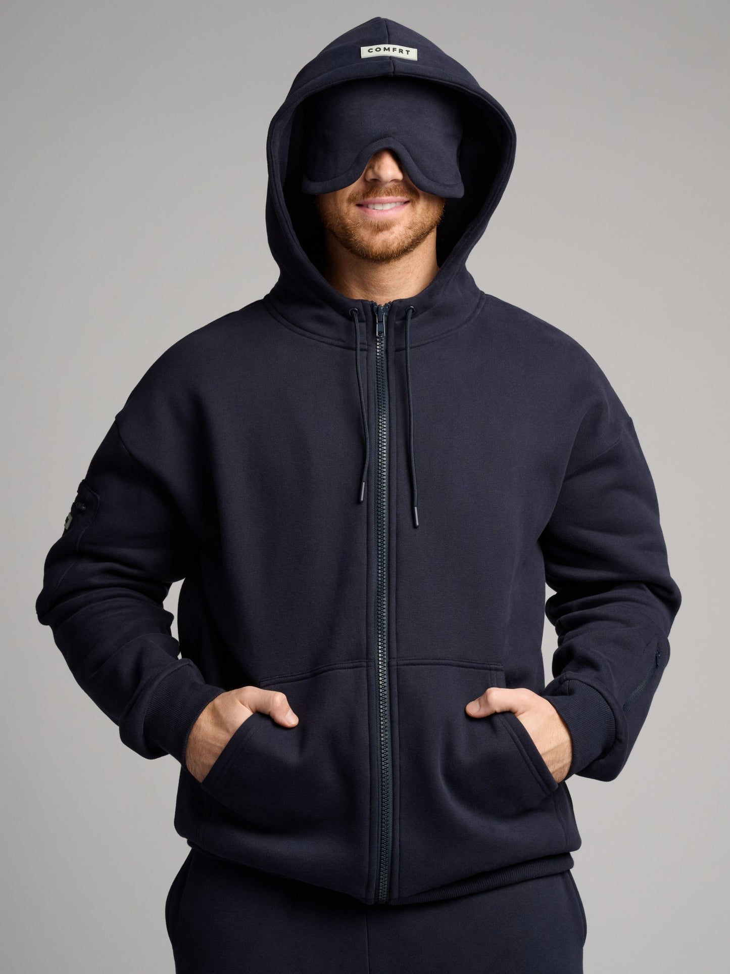 Comfrt Airplane Mode Travel Zip Hoodie