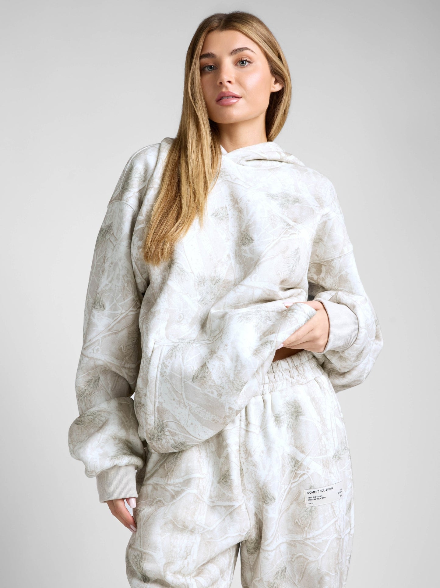 Comfrt Camo Kapuzenpullover Schweres Weiches Camouflage Design Unisex