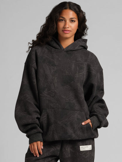 Comfrt Camo Hoodie Unisex Heavyweight Soft Oversized Fit