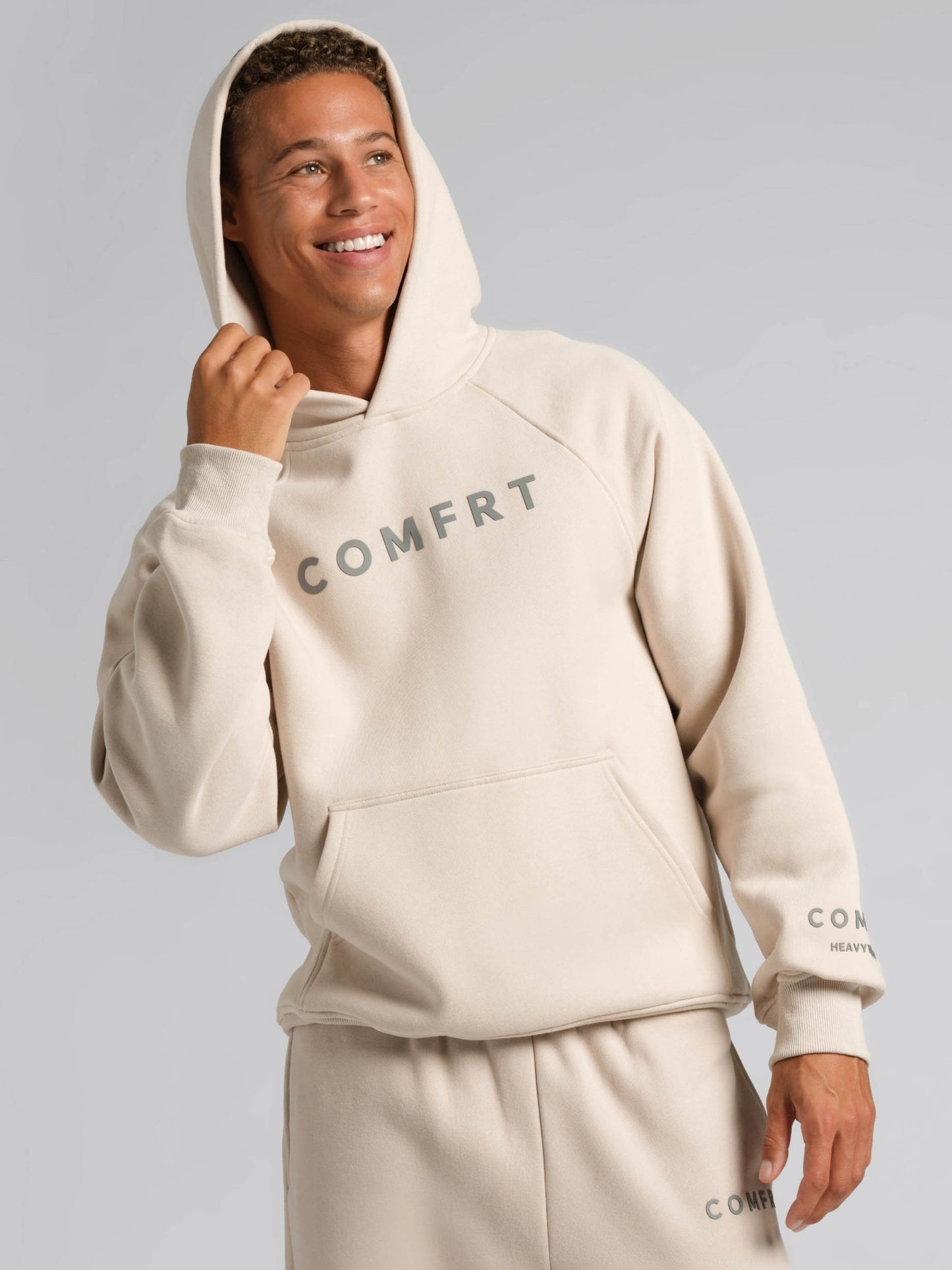 Comfrt Tranquil Hoodie Unisex Gewichtet Oversized Entspannend Komfort