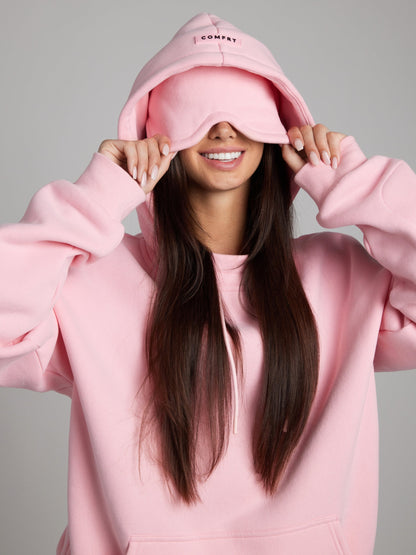Comfrt Airplane Mode Travel Hoodie mit integrierter Augenmaske