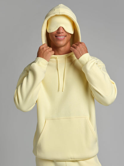 Comfrt Airplane Mode Travel Hoodie mit integrierter Augenmaske