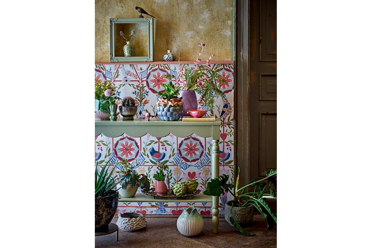 Vase Sylven – Steingut mit reaktiver Glasur