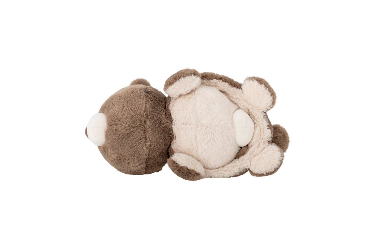 Luxusbetten24 Nori Wendbares Kuscheltier – Braun & Natur, Polyester Plüsch