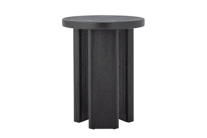 Beistelltisch Arno – Grafisches Design in Schwarz