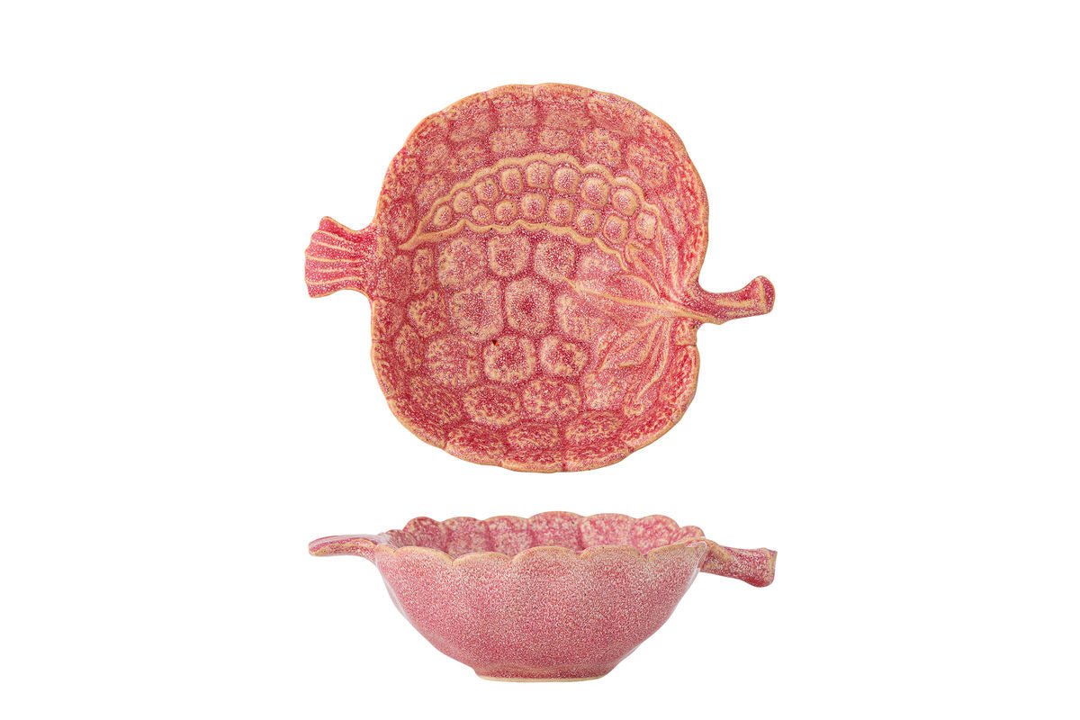 Luxusbetten24 Havrin Schale aus Steingut, Rose
