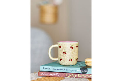 Luxusbetten24 Cherly Tasse aus Steingut, Bunt