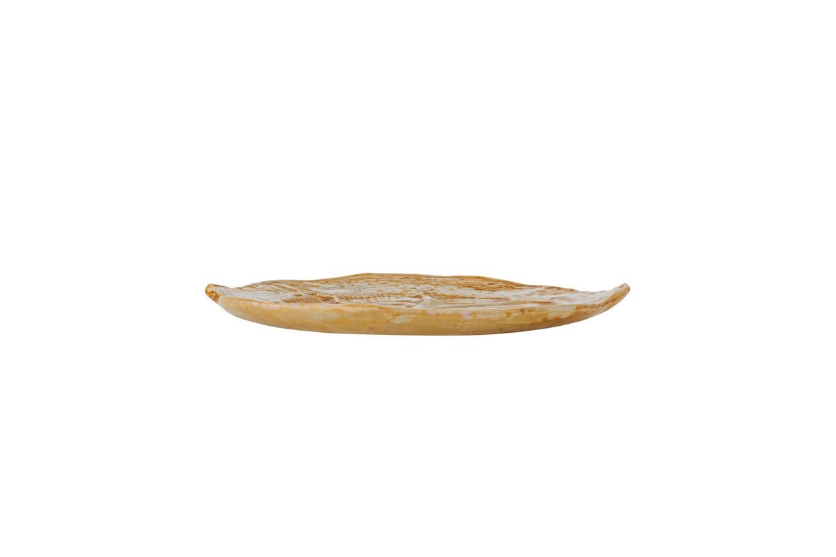 Servierplatte Luvia Braun – aus Steingut, Elegant