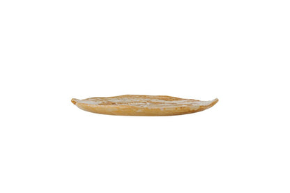 Servierplatte Luvia Braun – aus Steingut, Elegant