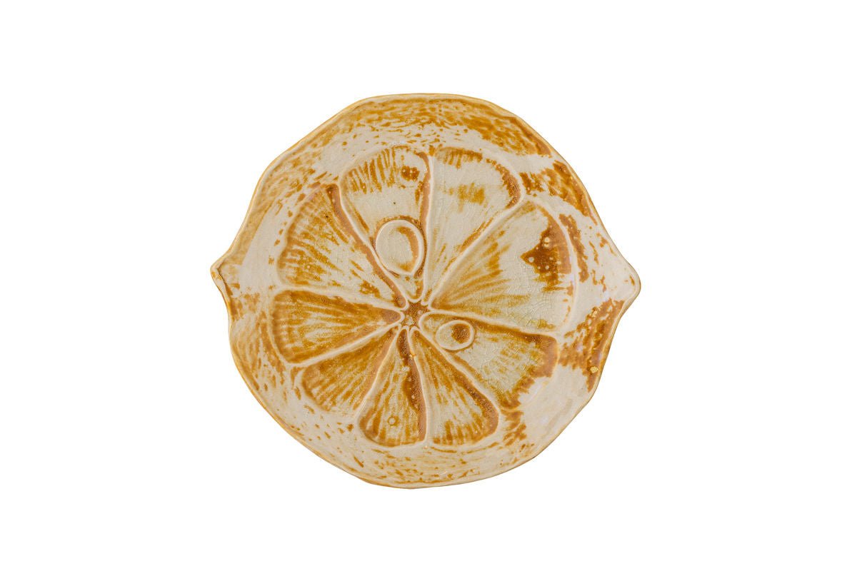 Servierplatte Luvia Braun – aus Steingut, Elegant