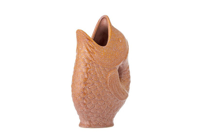 Luxusbetten24 Nerio Vase Braunes Steingut Braun