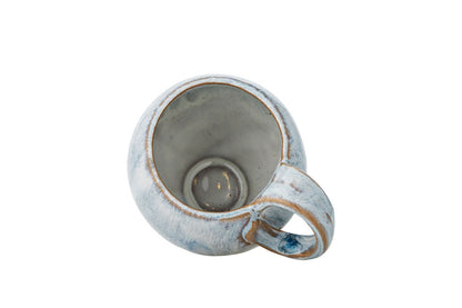 Becher-Set Haldin – Blaues Steingut (4‑teilig)