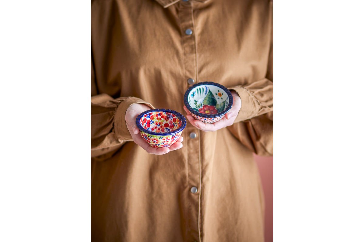 Schalen-Set Floria – Buntes Steingut 2‑Teilig