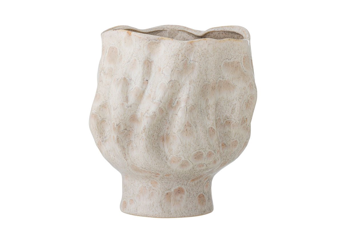 Vase „Elvane“ – Weißes Steingut