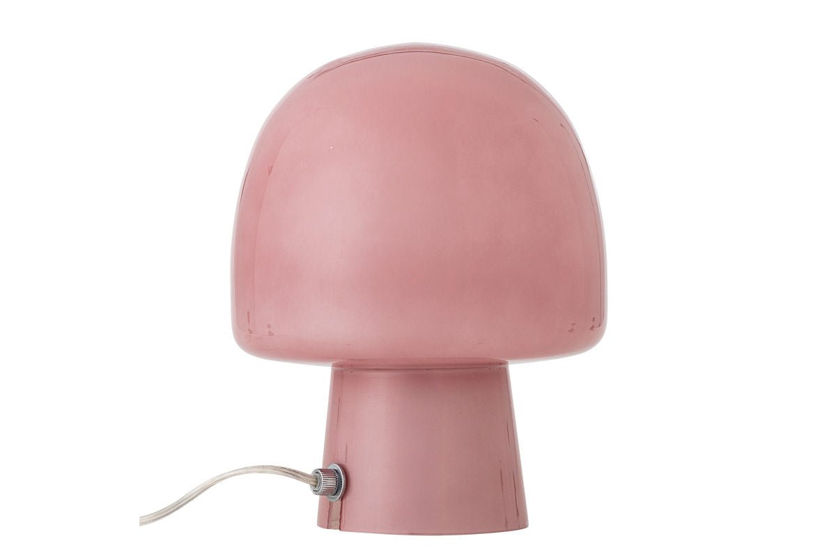 Tischlampe Nysa Moderne Glasleuchte Pilzform Blau Wohnzimmer Dekor