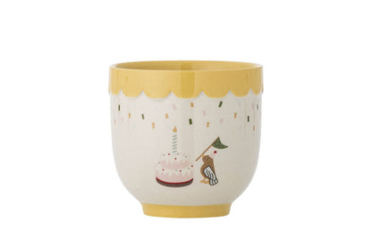 Suma Tasse aus Steingut, Klassische Gelbe Ausführung